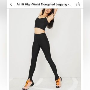 ALO airlift high waist elongated legging BLACK